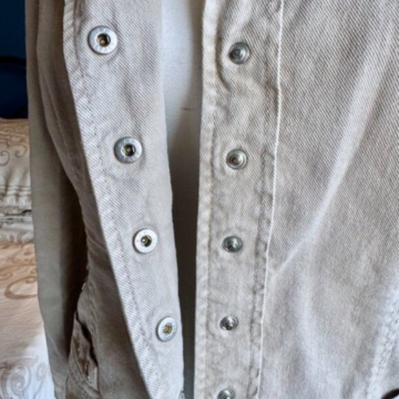 Vintage Y2K Philosophy Di Alberta Ferretti Snap Button Cotton Canvas Jacket - Picture 8 of 14